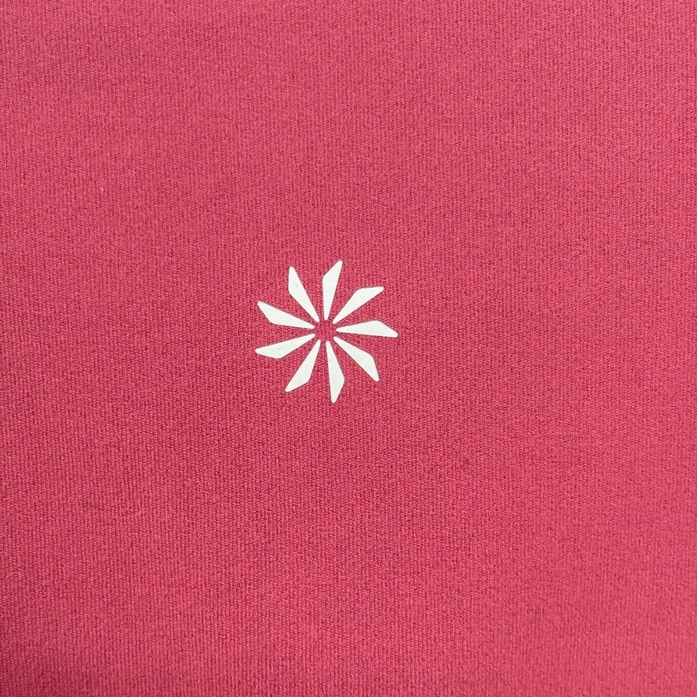 Athleta Transcend Stash Crop Side Slit Hem Pants Berry Pink High Rise Size Small - Picture 8 of 12
